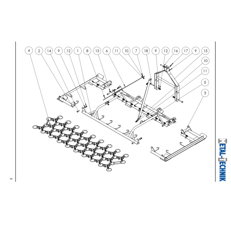 Części zamienne Włóka łąkowa lekka 3000-3